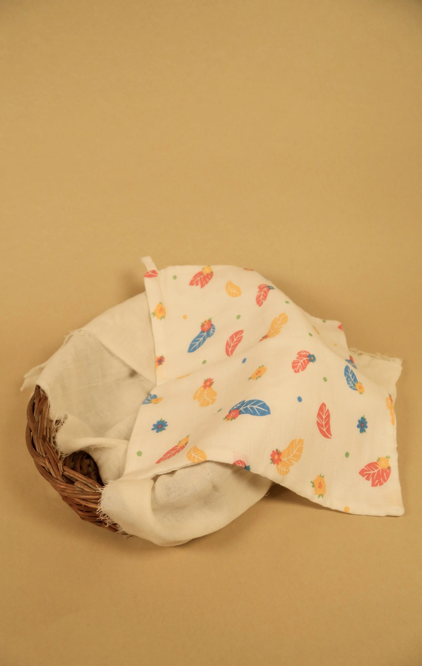 Muslin Face Wipes- 100% Organic Muslin Assorted Prints (Pack of 5) - Coconest Kids