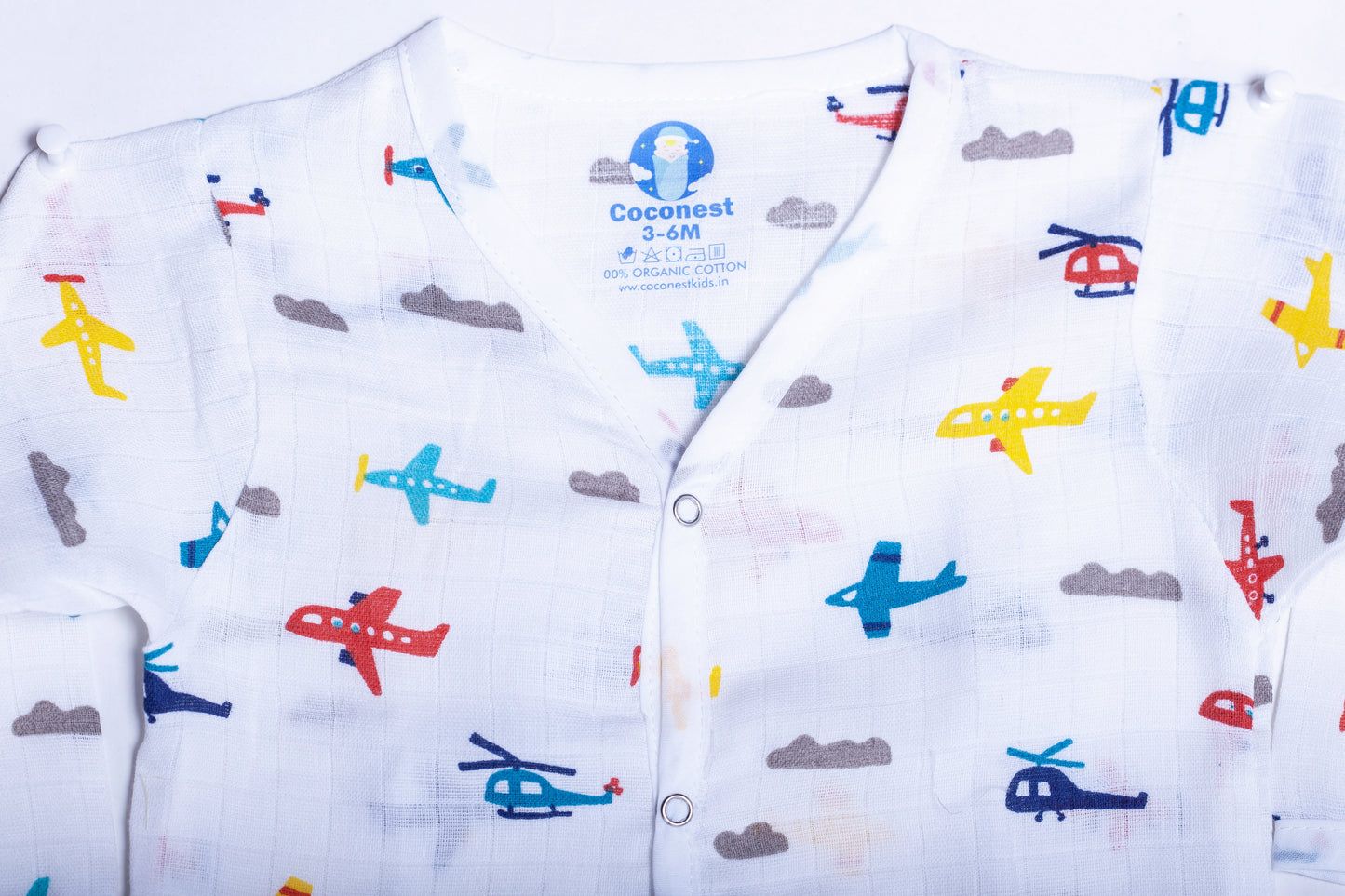 Organic Muslin- Little Aviator Pyjama Set - Coconest Kids
