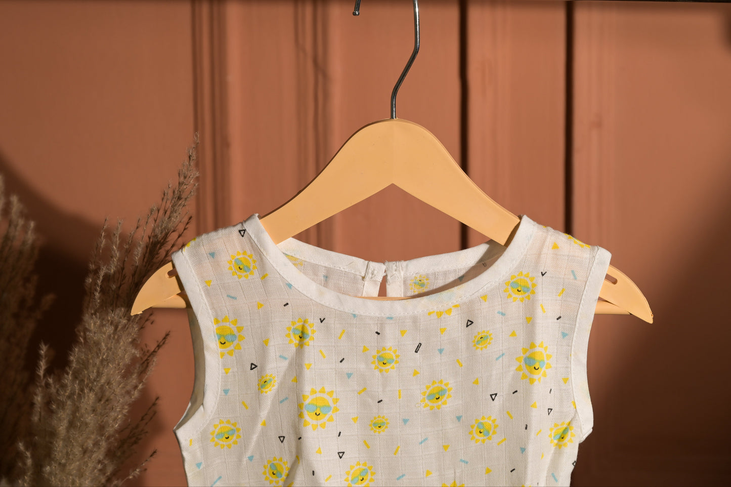 GOTS Certified- Sunny Days Muslin Frock - Coconest Kids