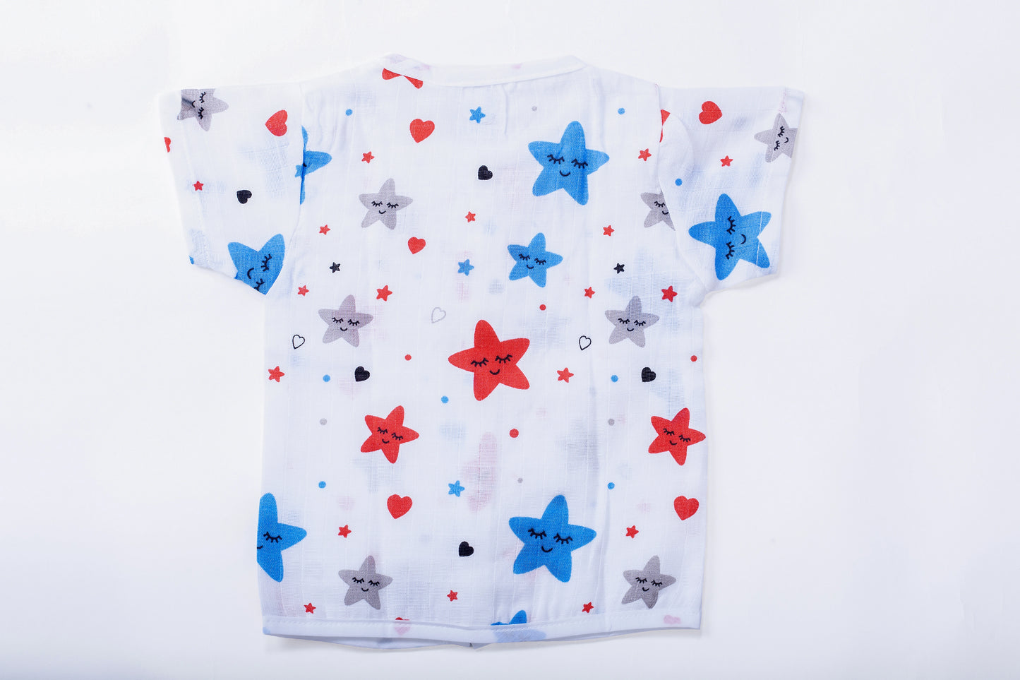Muslin Jhabla Short Set- Starry Snuggles - Coconest Kids