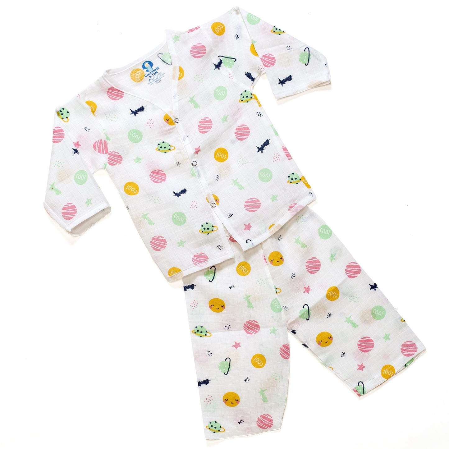 Organic Muslin- Cosmic Cuddles Pyjama Set - Coconest Kids