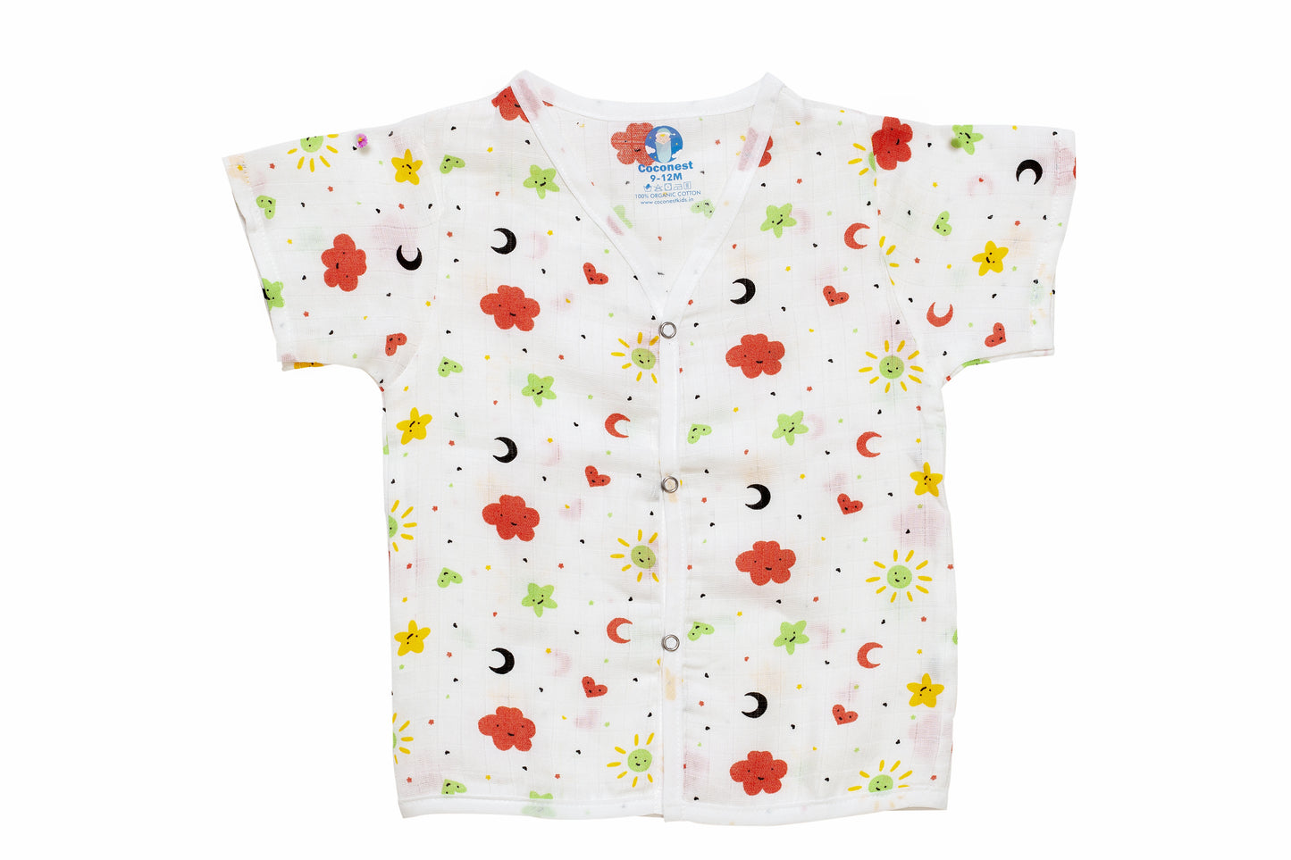 Muslin Jhabla Short Set- Celestial Snuggles - Coconest Kids