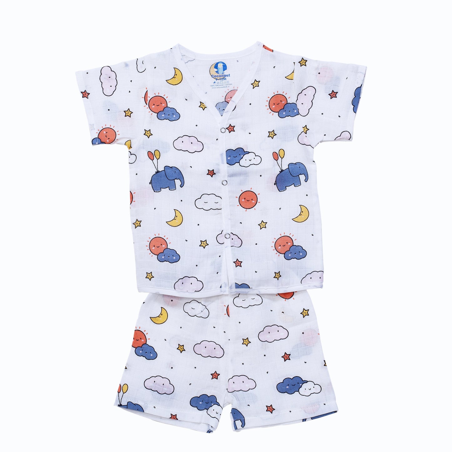 Muslin Jhabla Short Set- Tiny Trunks - Coconest Kids