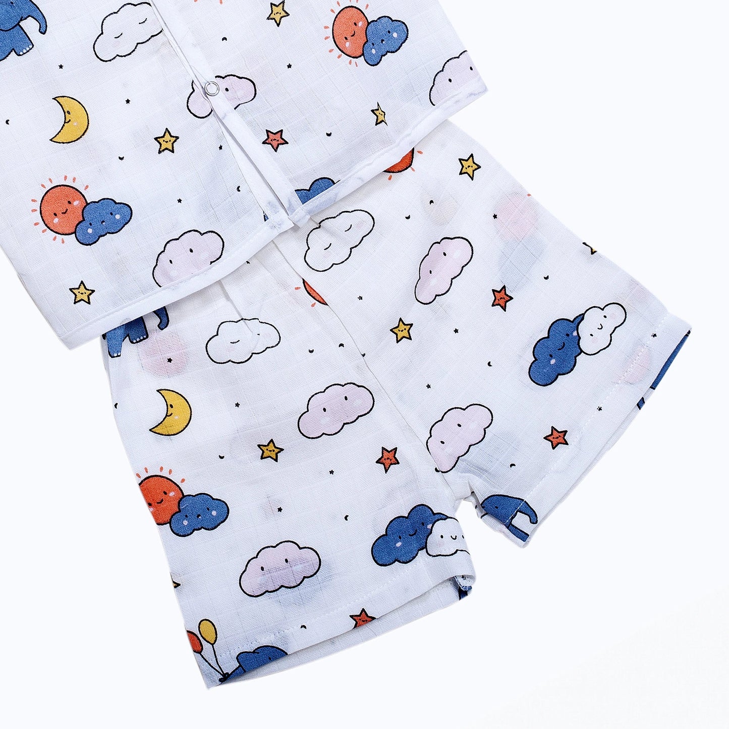 Muslin Jhabla Short Set- (Pack of 2) - Coconest Kids