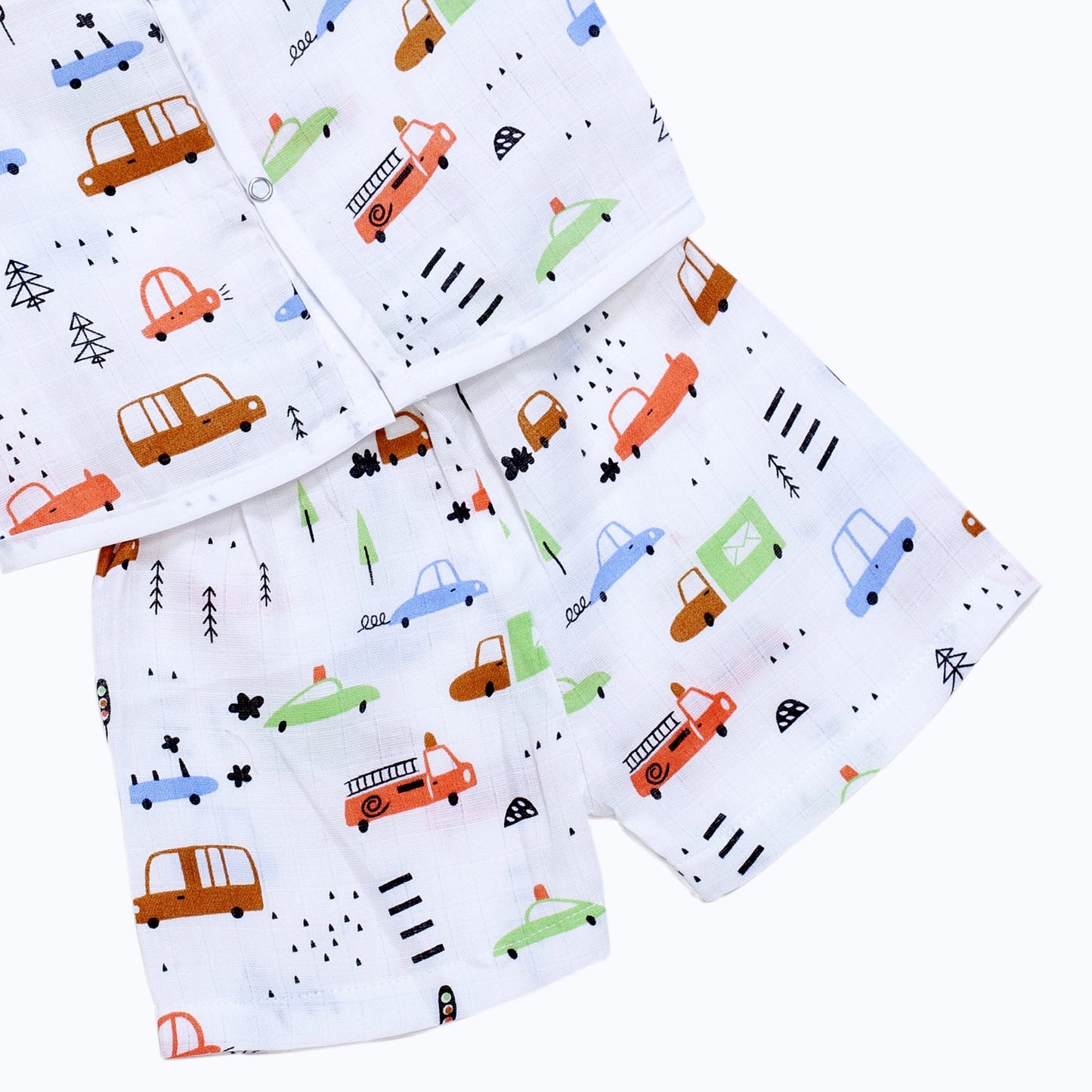Muslin Jhabla Short Set- (Pack of 2) - Coconest Kids