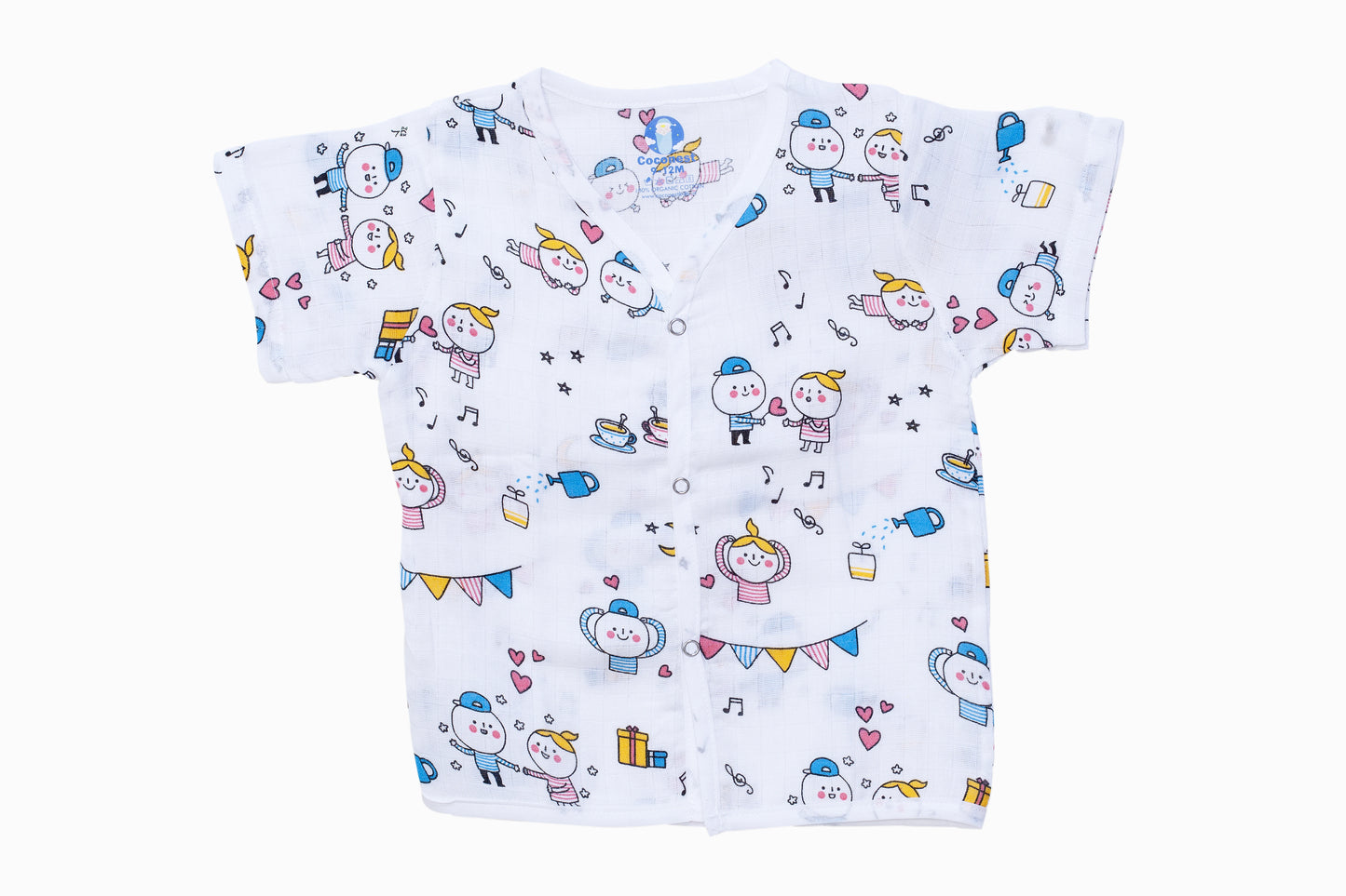Muslin Jhabla Short Set- (Pack of 2) - Coconest Kids