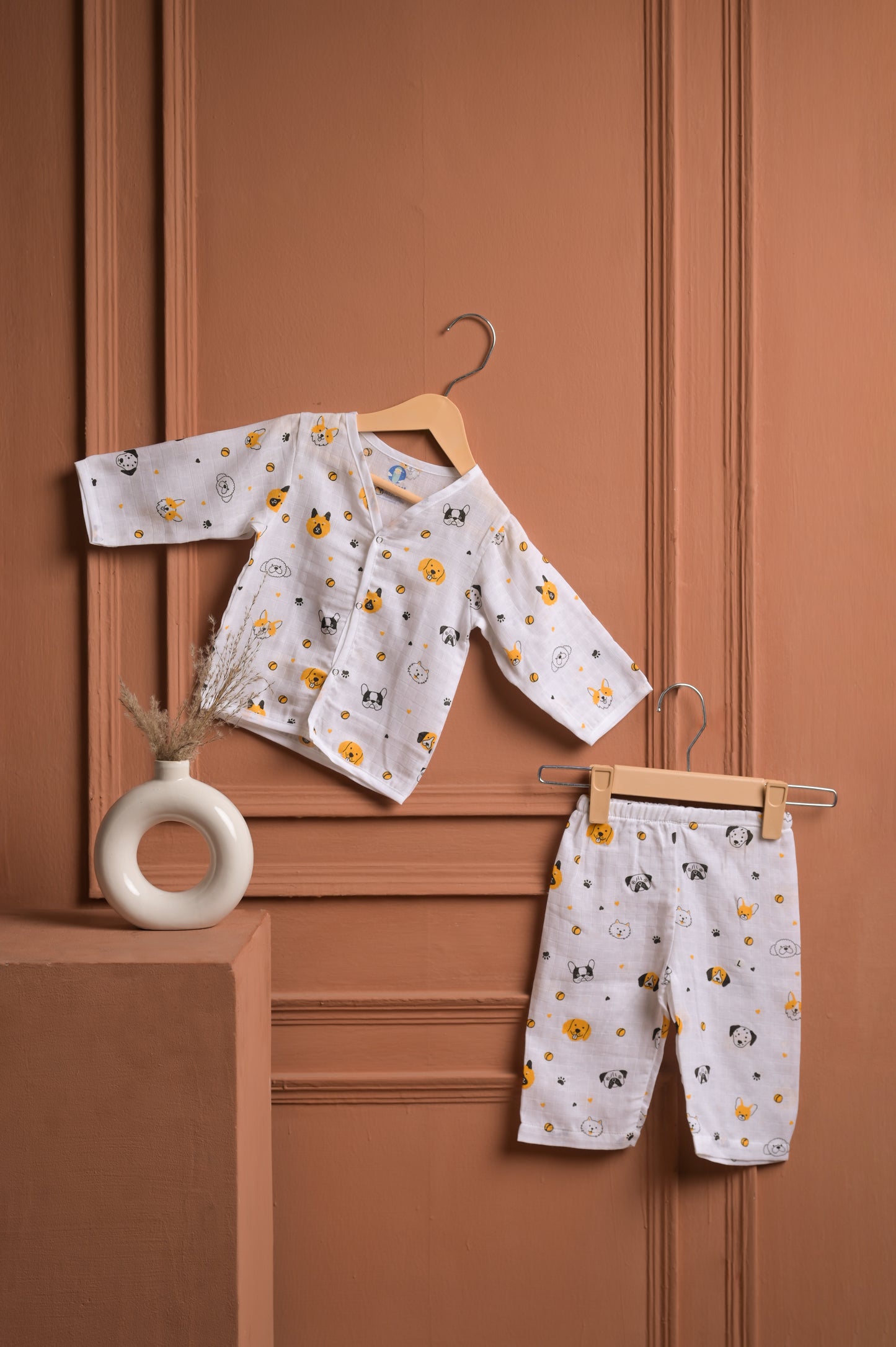 Organic Muslin- Puppy Pals Nightwear Set - Coconest Kids