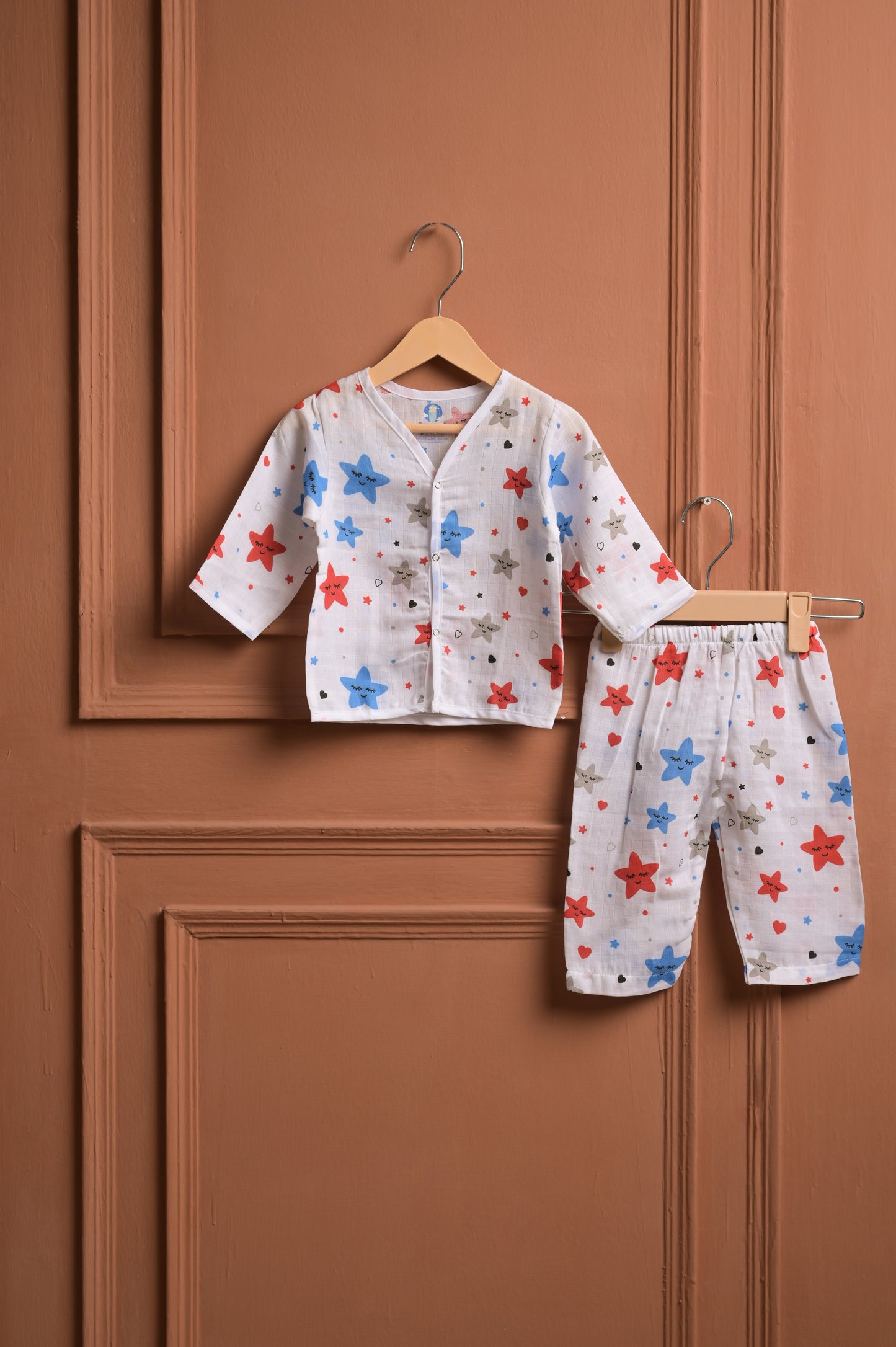 Organic Muslin- Starry Snuggles Nightwear Set - Coconest Kids