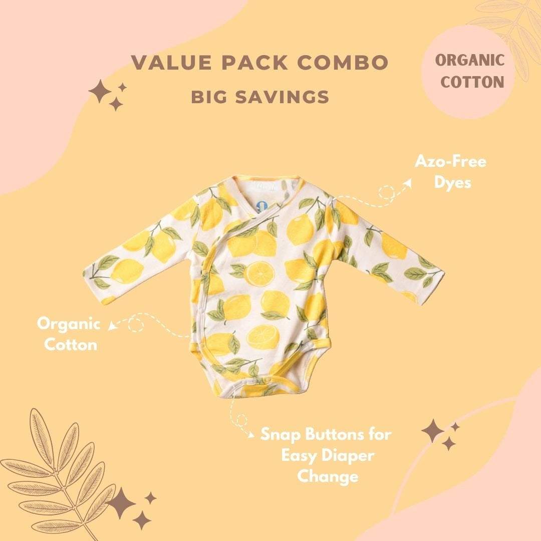 Pack of 2 Organic Cotton Rompers – Gentle, Breathable & Organic - Coconest Kids