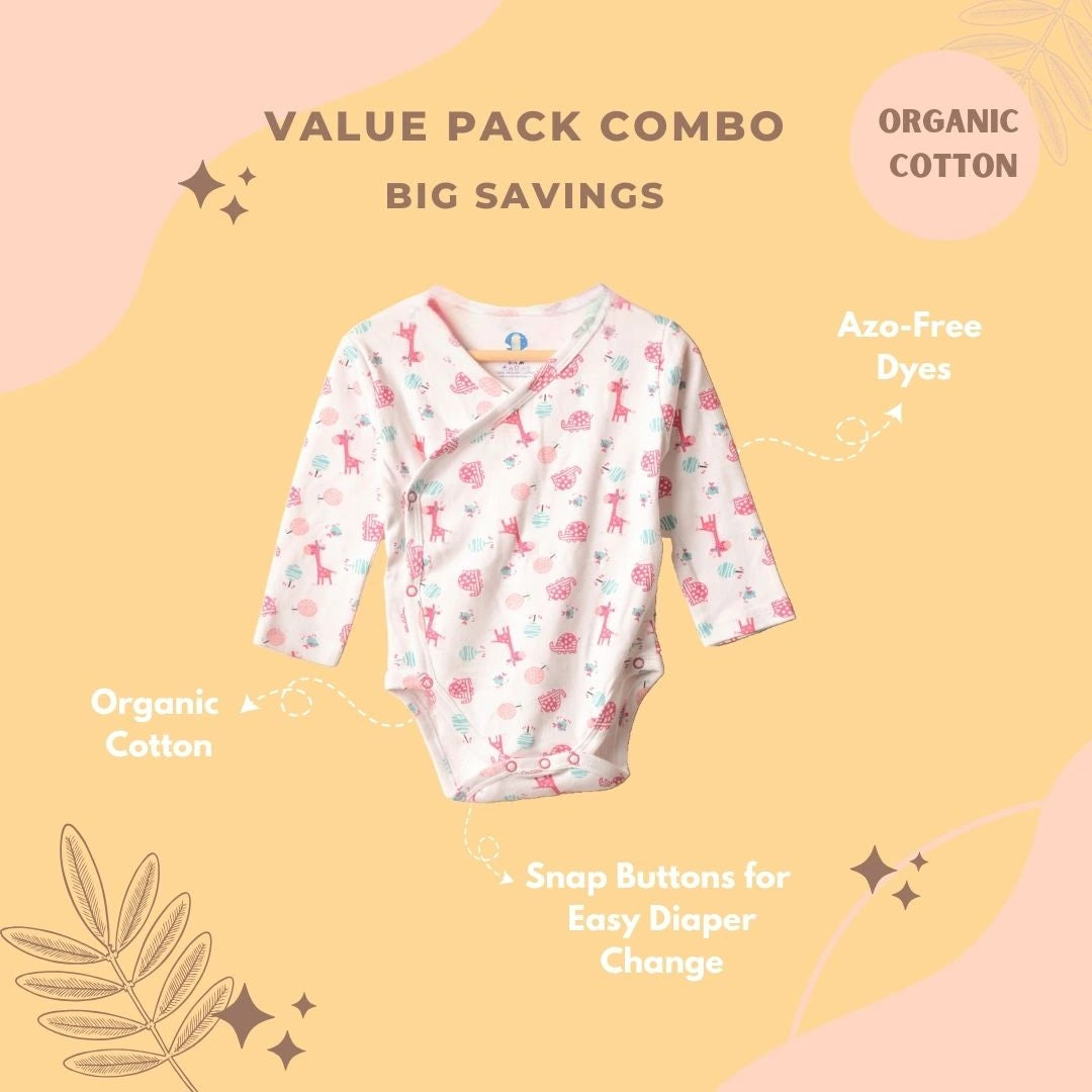 Pack of 2 Organic Cotton Rompers – Gentle, Breathable & Organic - Coconest Kids