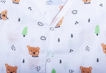 Coconest Kids Muslin Little Teddy Pyjama Set Print