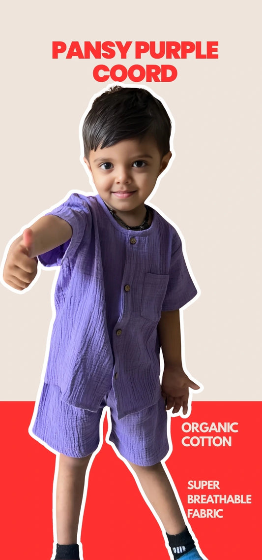 Coconest Kids Pansy Purple Co-ord Set Real Customer