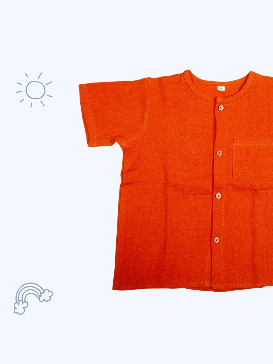 Coconest Kids Rustic Red Co-ord Set New Arrival_5