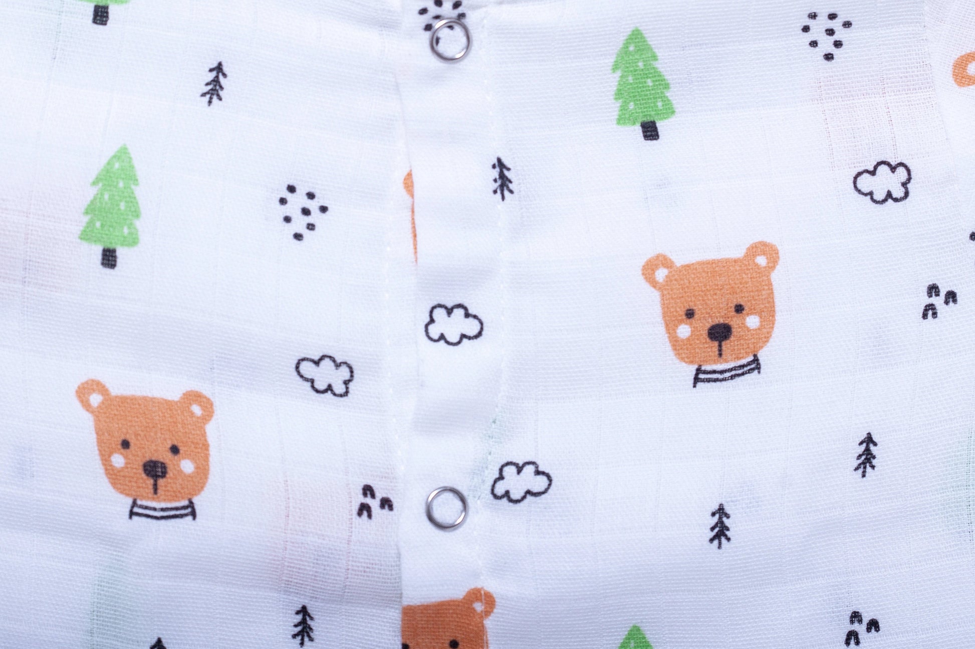Muslin Jhabla Short Set- Little Teddy - Coconest Kids 