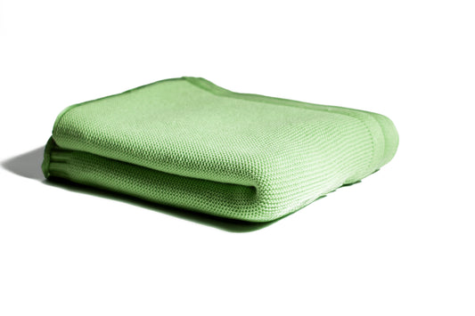 Organic Cotton Baby Blanket- Fresh Green - Coconest Kids 
