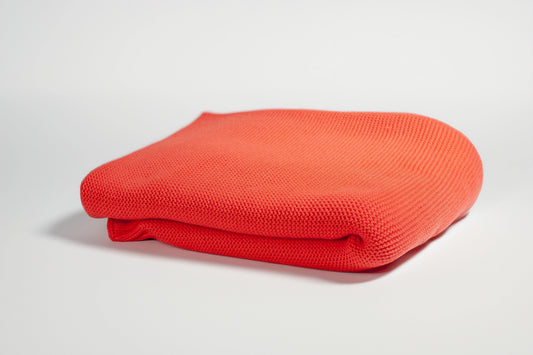 Organic Cotton Baby Blanket- Soft Peach - Coconest Kids 