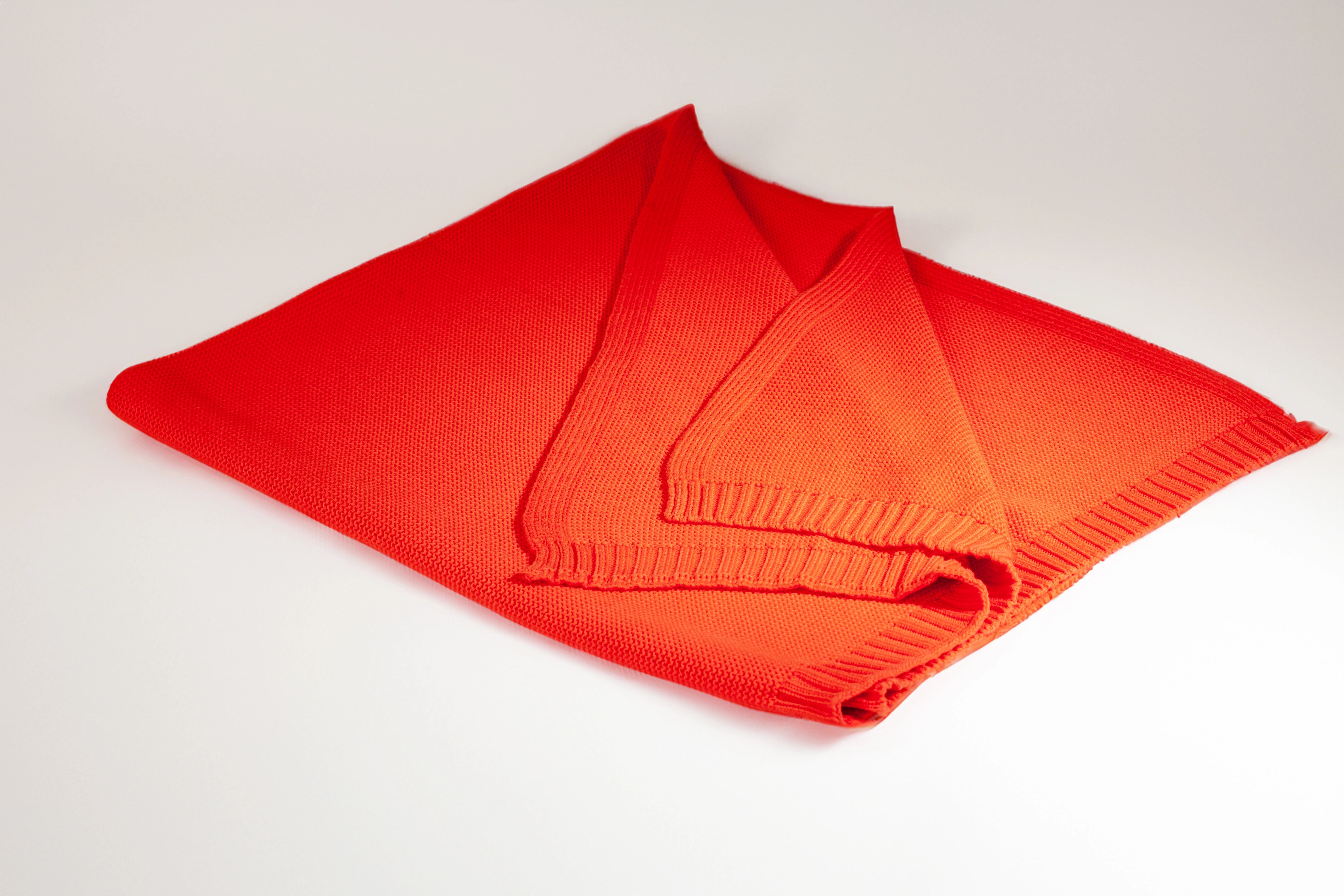 Organic Cotton Baby Blanket- Vibrant Red - Coconest Kids 