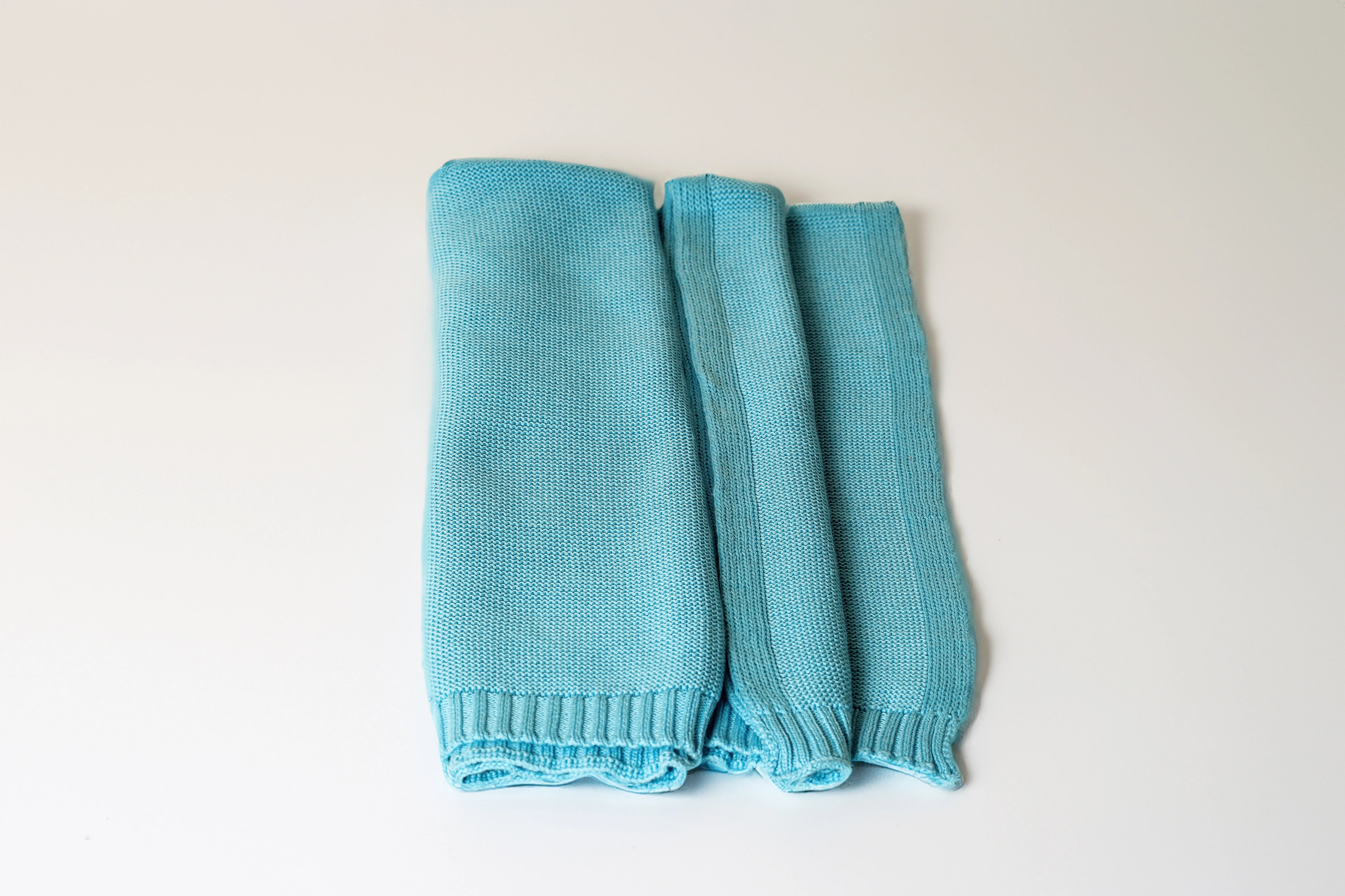 Organic Cotton Baby Blanket- Lullaby Blue - Coconest Kids 
