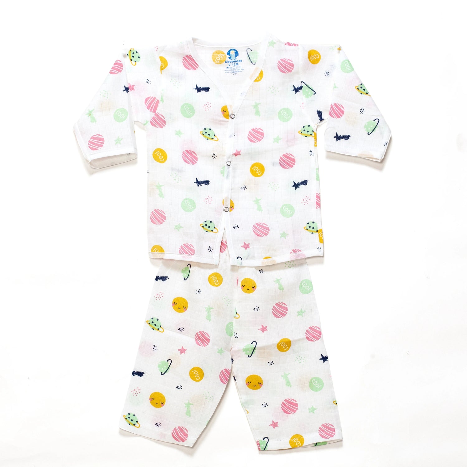 Organic Muslin- Cosmic Cuddles Pyjama Set - Coconest Kids 