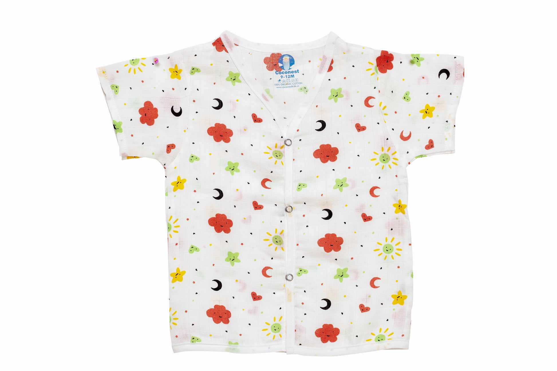 Muslin Jhabla Short Set- Celestial Snuggles - Coconest Kids 