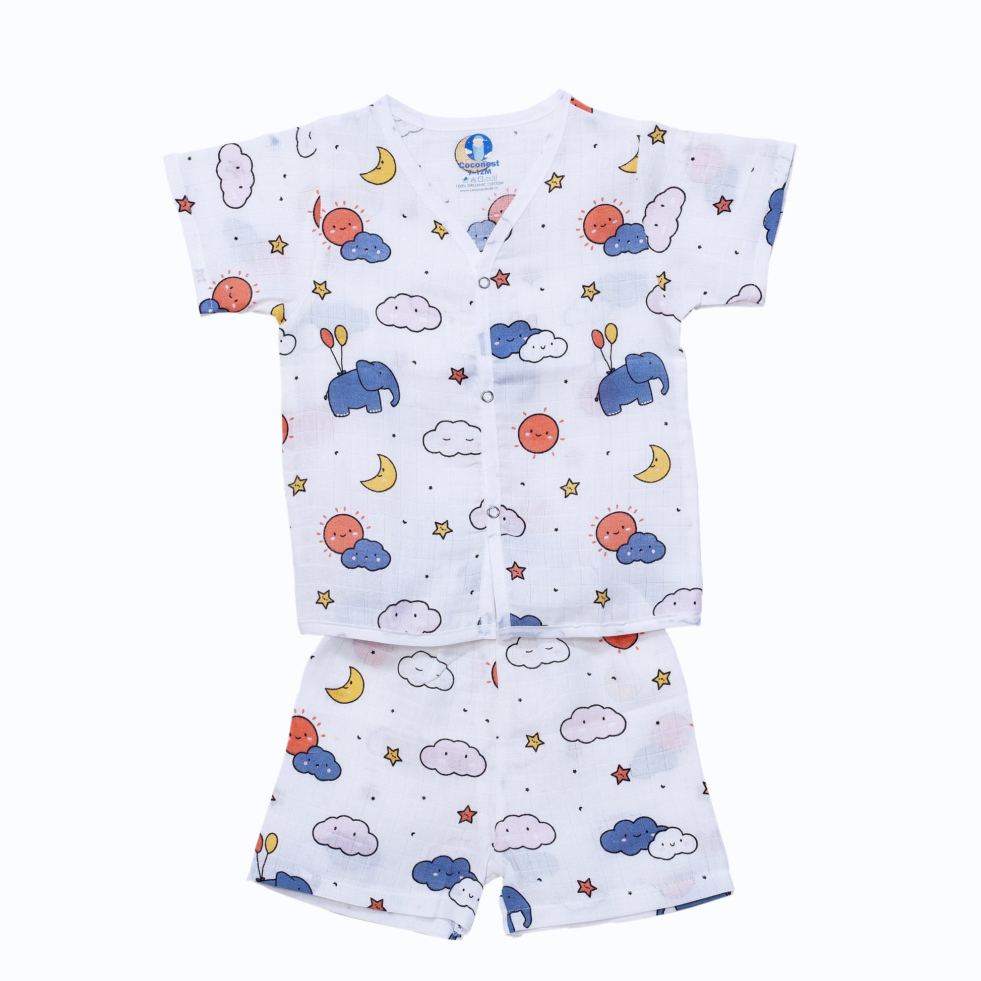 Muslin Jhabla Short Set- Tiny Trunks - Coconest Kids 