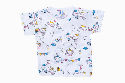 Muslin Jhabla Short Set- (Pack of 2) - Coconest Kids 