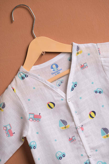 Organic Muslin- Dream Voyager Nightwear Set - Coconest Kids 