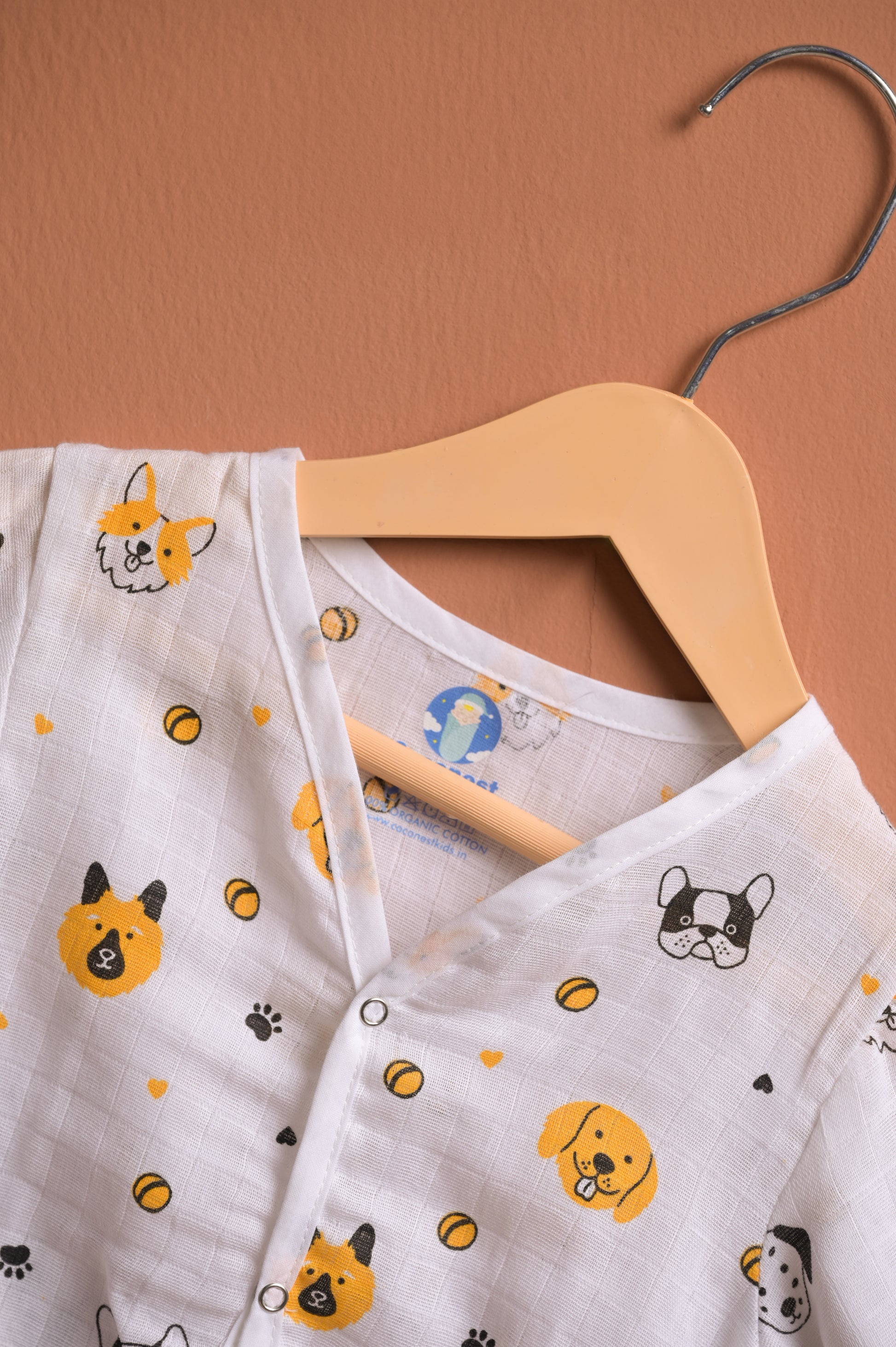 Organic Muslin- Puppy Pals Nightwear Set - Coconest Kids 