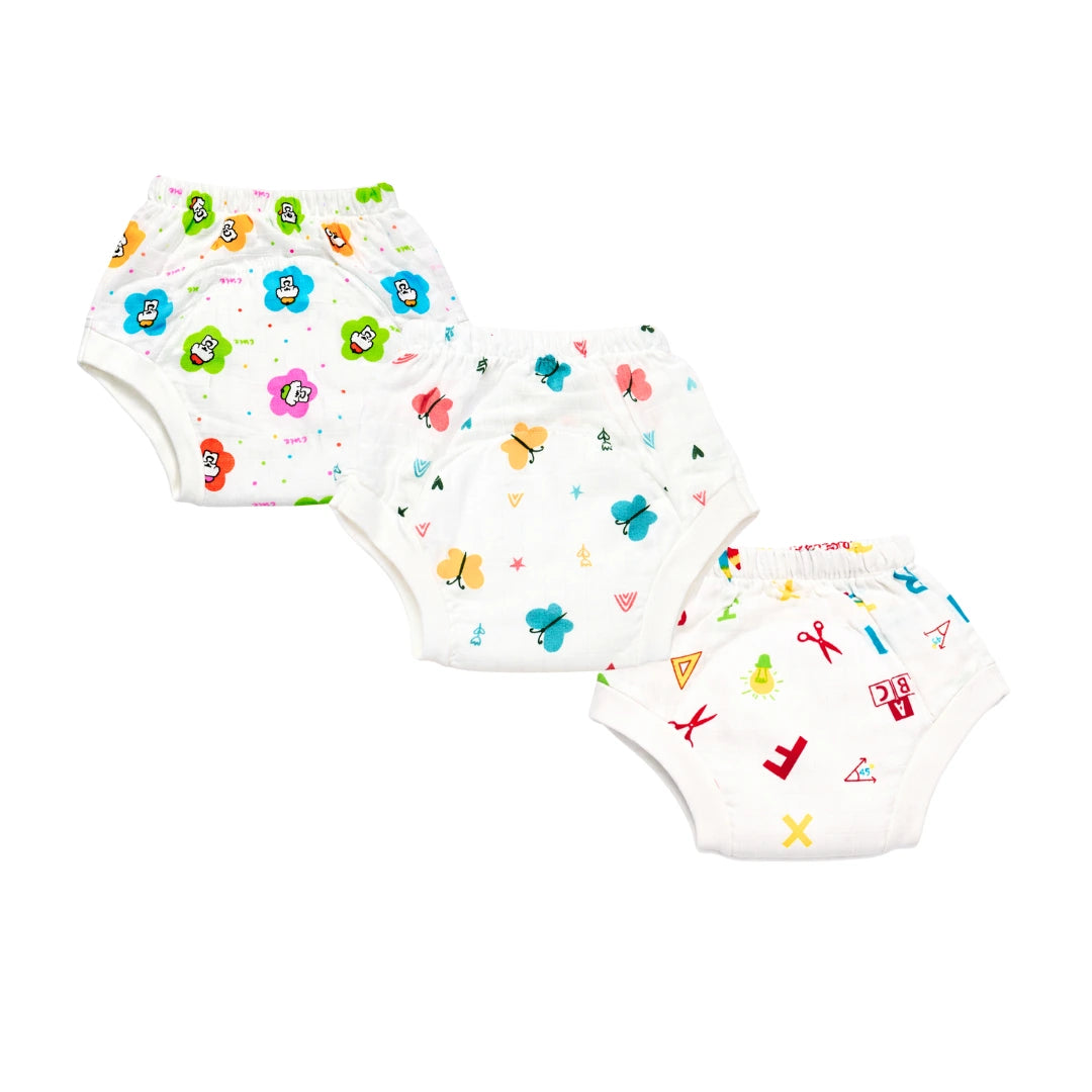 Muslin Padded Underwear Rib- Pack of 3