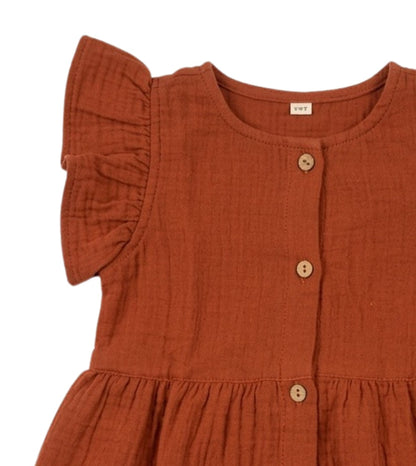 crinkled-organic-cotton-baby-toddler-dress-frock-rustic-red-front-coconest-kids