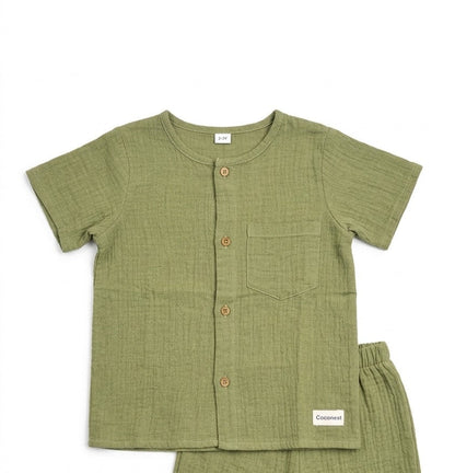 organic-cotton-boys-co-ord-set-front-olive-green-front-by-coconest-kids-coconest