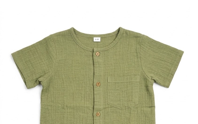 organic-cotton-boys-co-ord-set-olive-green-coconut-buttons-by- coconest-kids-coconest