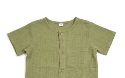 organic-cotton-boys-co-ord-set-olive-green-coconut-buttons-by- coconest-kids-coconest