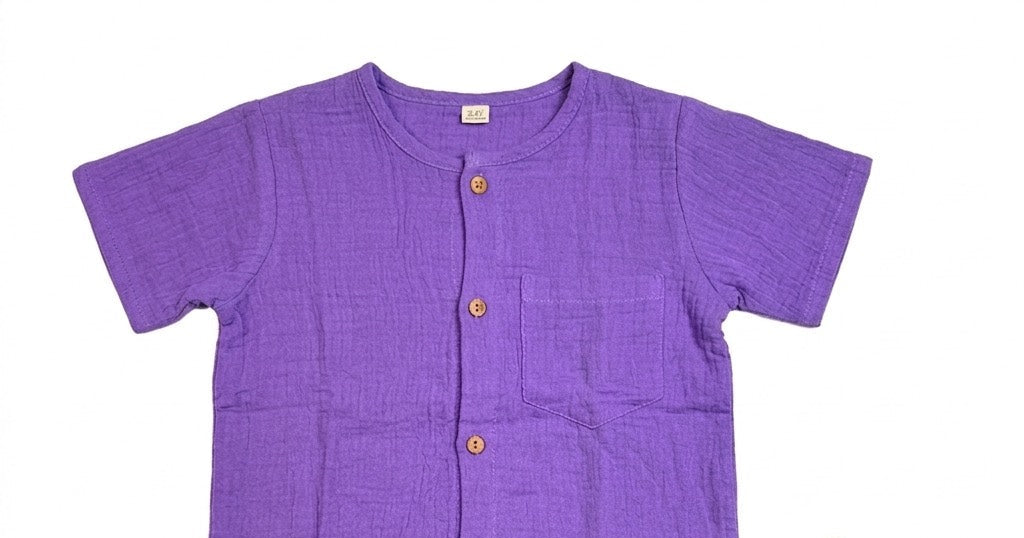 organic-cotton-boys-coconut-button- co-ord-set-in-pansy-purple- by-coconest-kids-coconest