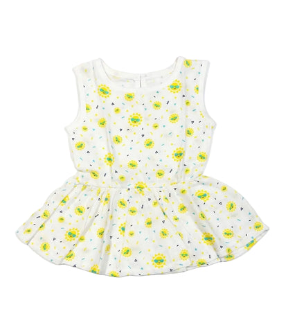 organic muslin baby frock sunny days print by coconest kids coconest