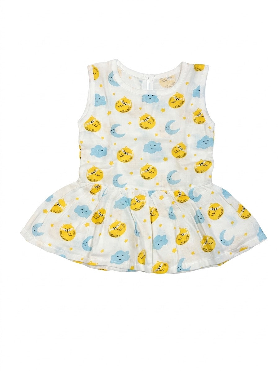 organic muslin baby sleepy fox print by coconest kids coconest 
